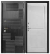 Дверь Luxor-47 - ФЛ-609 (L-52, 10мм, белый матовый)