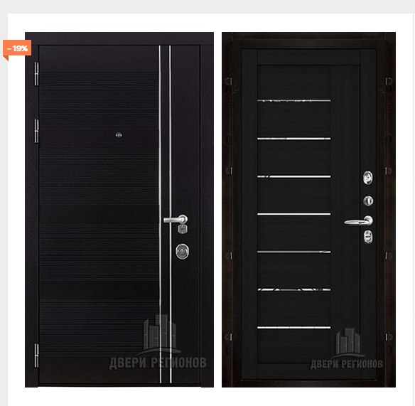 Дверь входная взломостойкая Сенатор Карбон, цвет черная мозаика,  панель - light 2110 (зеркало) цвет шоко велюр