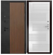 Дверь Luxor-48 - ФЛ-185 (10мм, ПВХ ясень белый)