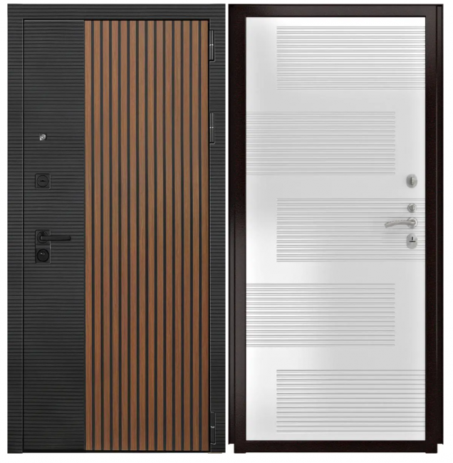 Дверь Luxor-48 - ФЛ-185 (10мм, ПВХ ясень белый)