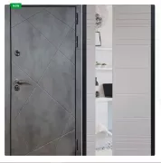 Дверь Урбан темный Зеркало XS Белый матовый Дверь Урбан темный Зеркало XS Белый матовый