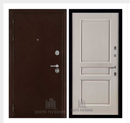 Дверь входная взломостойкая Феникс 3K, цвет медный антик, панель - виктория цвет эмаль слоновая кость Дверь входная взломостойкая Феникс 3K, цвет медный антик, панель - виктория цвет эмаль слоновая кость