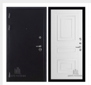 Дверь входная Колизей, цвет темное серебро антик, панель -  62001 цвет белая серена