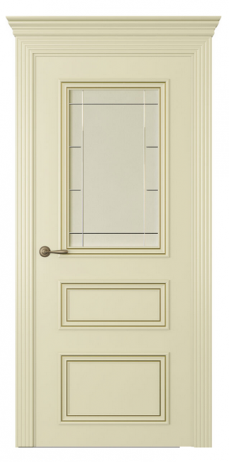 Межкомнатная дверь Дрезден 3 Патина (ст.стелла) Эмаль шампань Межкомнатная дверь Дрезден 3 Патина (ст.стелла) Эмаль шампань