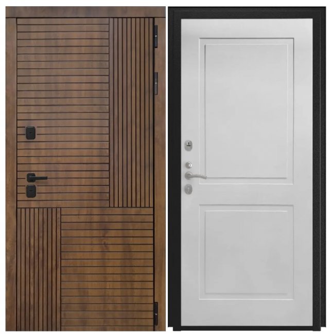 Дверь Авеста - ФЛ-609 (L-52, 10мм, белый матовый)