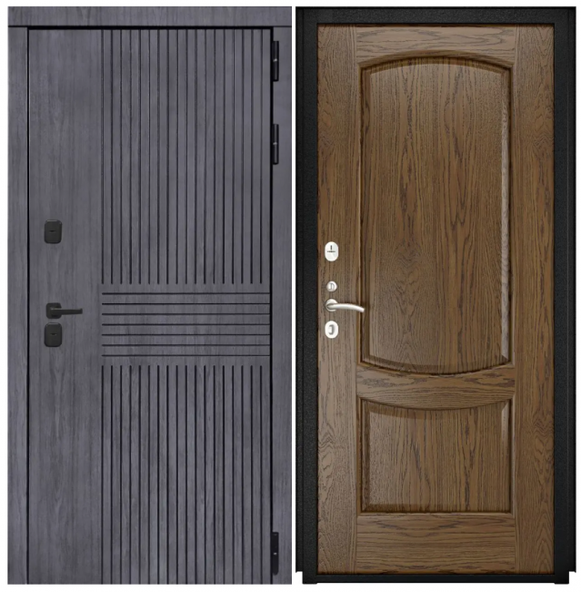 Дверь Берген - Лаура-2 (16мм, светлый мореный дуб) Дверь Берген - Лаура-2 (16мм, светлый мореный дуб)