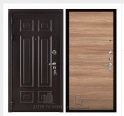 Дверь входная взломостойкая Сенатор 3D Марсель, цвет венге,  панель - aurum цвет дуб натуральный гладкий Дверь входная взломостойкая Сенатор 3D Марсель, цвет венге,  панель - aurum цвет дуб натуральный гладкий