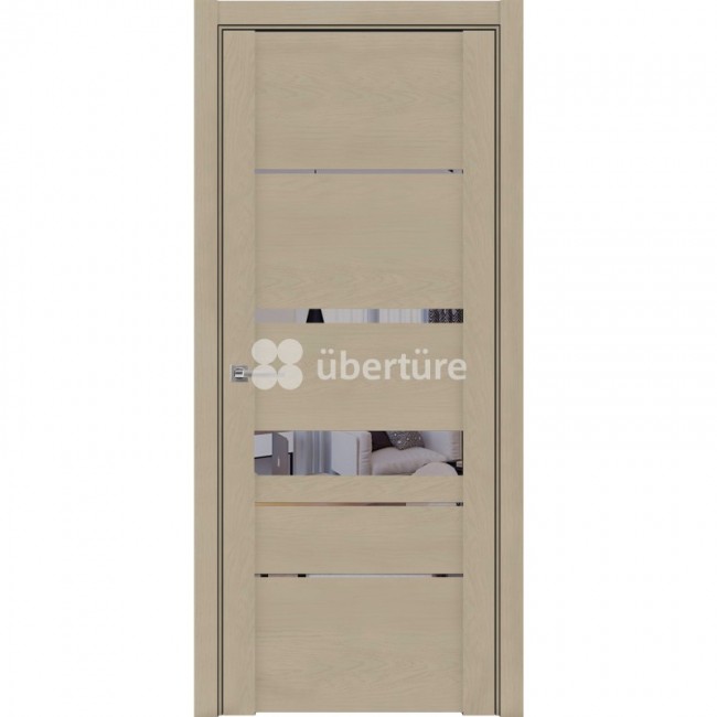 Межкомнатная дверь UniLine St 30023  бронзовое зеркало (Софт Кремовый)