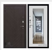 Дверь входная Вектор Лофт Z Зеркало Maxi, цвет горький шоколад, панель - вектор лофт z зеркало цвет белый ясень