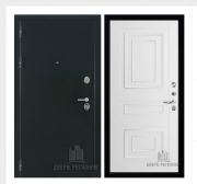 Дверь входная Президент Х7, цвет хамелеон антик, панель -   62001 цвет белая серена