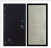 Дверь входная Колизей, цвет темное серебро антик, панель -  62001 цвет светло-серый серена