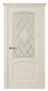 Межкомнатная дверь Корсика (ст.лана)  Белый жемчуг Межкомнатная дверь Корсика (ст.лана)  Белый жемчуг