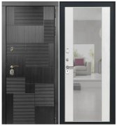 Дверь Luxor-47 - Алиса (16мм, ПВХ ясень белый, зеркало)