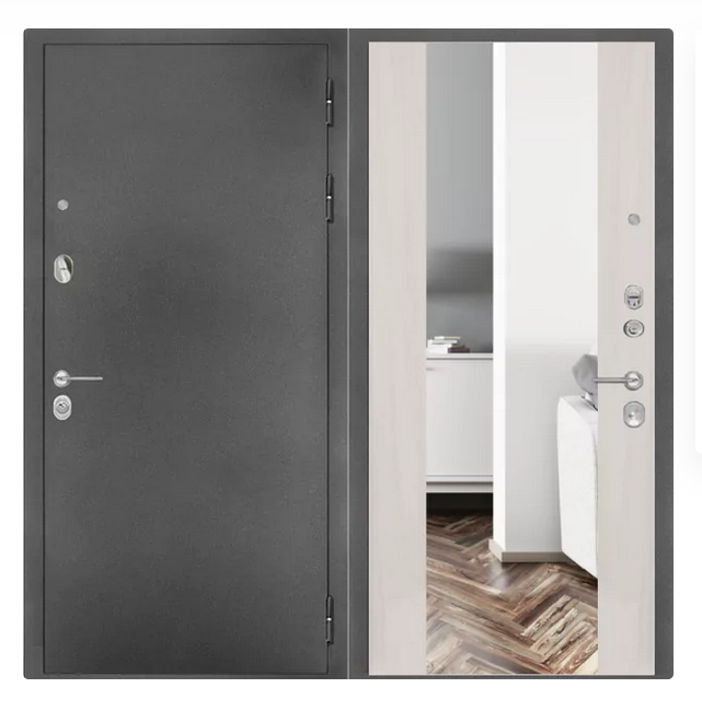 Дверь ZMD Премиум SB Зеркало XXL Сандал светлый