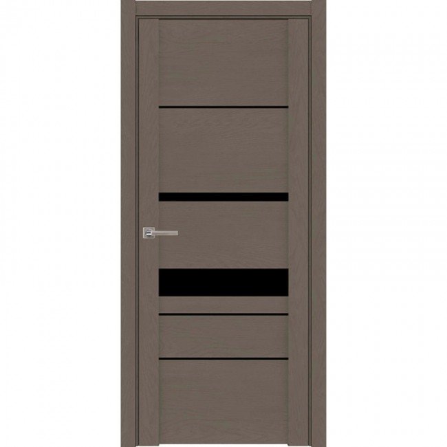 Межкомнатная дверь UniLine St 30023 черное стекло (Софт Тортора) Межкомнатная дверь UniLine St 30023 черное стекло (Софт Тортора)