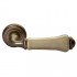 Ручка дверная MH-41-CLASSIC PG/W Старая мат.Бронза/шампань