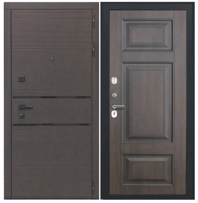 Входная дверь Luxor - 43 - ФЛ-659 (12мм, nussbaum+черная патина винорит) Входная дверь Luxor - 43 - ФЛ-659 (12мм, nussbaum+черная патина винорит)