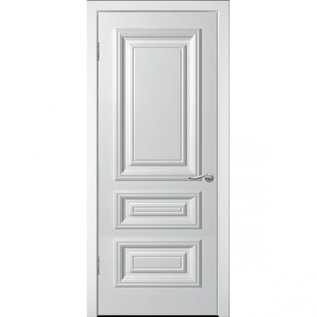 Межкомнатная дверь Дебют-3 белая эмаль ДГ