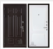Дверь входная взломостойкая Сенатор 3D Марсель, цвет венге,  панель - perfecto цвет белый бархат