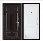 Дверь входная взломостойкая Сенатор 3D Марсель, цвет венге,  панель - perfecto цвет белый бархат Дверь входная взломостойкая Сенатор 3D Марсель, цвет венге,  панель - perfecto цвет белый бархат