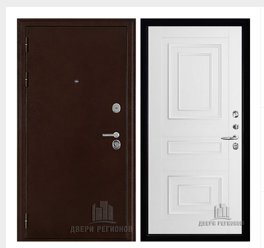 Дверь входная взломостойкая Феникс 3K, цвет медный антик, панель -  62001 цвет белая серена Дверь входная взломостойкая Феникс 3K, цвет медный антик, панель -  62001 цвет белая серена