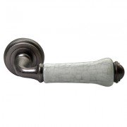 Ручка дверная MH-41-CLASSIC PG/W Старое мат.серебро/серый