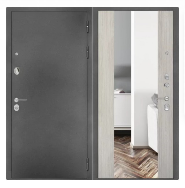 Дверь ZMD Премиум SB Зеркало XXL Белая сосна Дверь ZMD Премиум SB Зеркало XXL Белая сосна