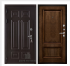 Дверь входная взломостойкая Сенатор 3D Марсель, цвет венге,  панель - корсика цвет дуб brandy