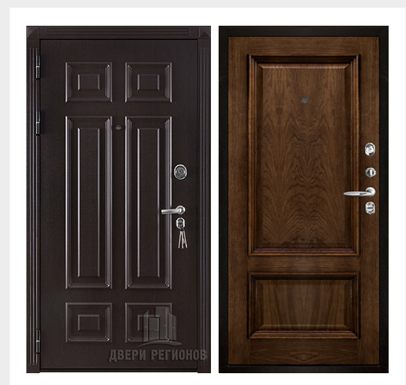 Дверь входная взломостойкая Сенатор 3D Марсель, цвет венге,  панель - корсика цвет дуб brandy