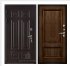 Дверь входная взломостойкая Сенатор 3D Марсель, цвет венге,  панель - корсика цвет дуб brandy