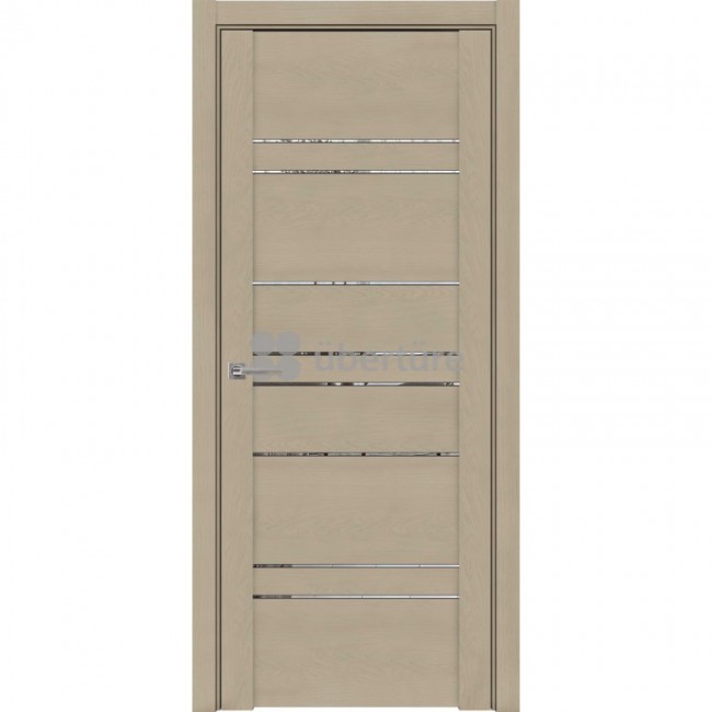 Межкомнатная дверь UniLine St 30032 бронзовое зеркало (Софт Кремовый)