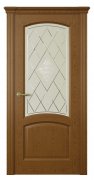 Межкомнатная дверь Корсика (ст.лана)  Дуб шоколад Межкомнатная дверь Корсика (ст.лана)  Дуб шоколад