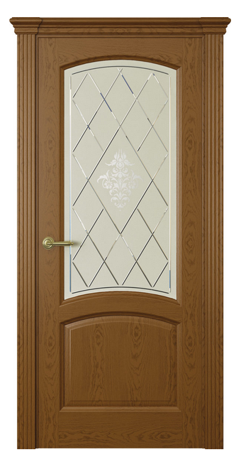 Межкомнатная дверь Корсика (ст.лана)  Дуб шоколад Межкомнатная дверь Корсика (ст.лана)  Дуб шоколад
