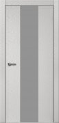 Дверь Шпон дуба 704 ДО 21- 9, стекло Серое (Эмаль светло-серая по шпону)