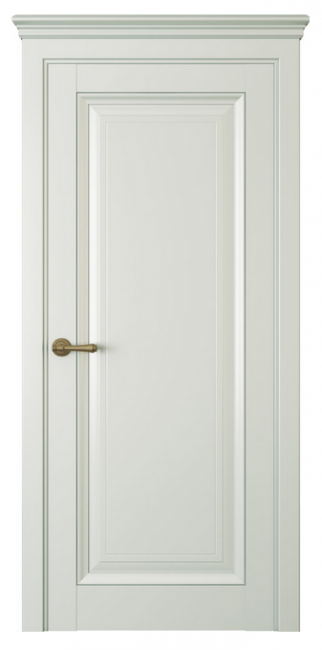 Межкомнатная дверь Riva Classica 4 (глухая)  Экошпон серый шелк