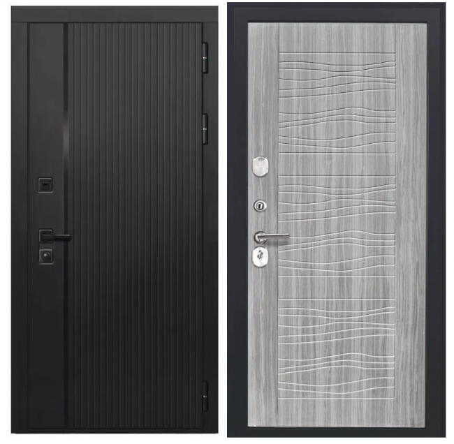 Дверь Luxor-45 ФЛ-259 (10мм, дуб с пилением)