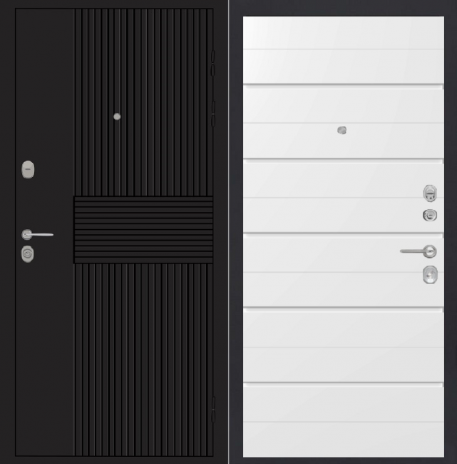 Дверь ZMD Черный кварц Лайн Сноу Дверь ZMD Черный кварц Лайн Сноу