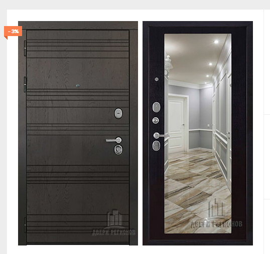 Дверь входная со сменными панелями Министр, цвет горький шоколад, панель - зеркало maxi цвет венге Дверь входная со сменными панелями Министр, цвет горький шоколад, панель - зеркало maxi цвет венге