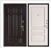 Дверь входная взломостойкая Сенатор 3D Марсель, цвет венге,  панель - вена цвет белая патина Дверь входная взломостойкая Сенатор 3D Марсель, цвет венге,  панель - вена цвет белая патина