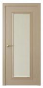 Межкомнатная дверь Mадрид 1 (ст.белое матовое) Эмаль латте