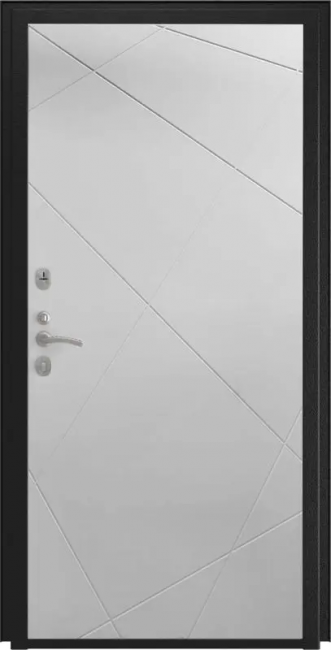 Металлические двери Aura ФЛ-291 (Line, 10мм, белый софт)