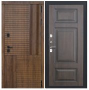 Дверь Авеста - ФЛ-659 (12мм, nussbaum+черная патина винорит)