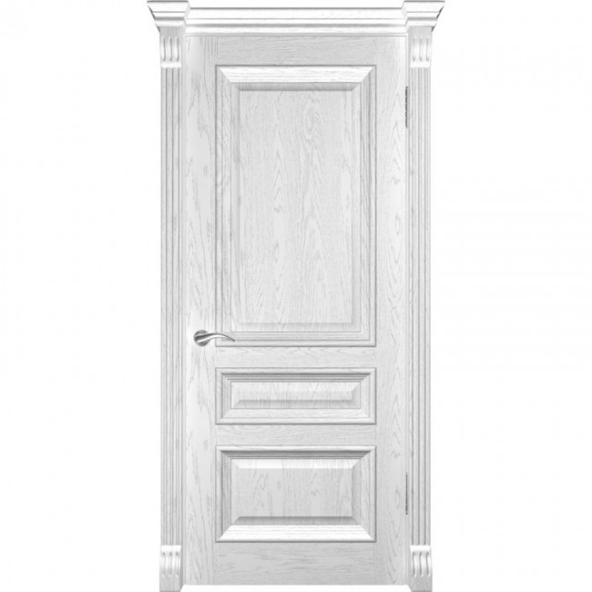 Межкомнатная дверь Фараон-2 ДГ (Дуб белая эмаль) Межкомнатная дверь Фараон-2 ДГ (Дуб белая эмаль)