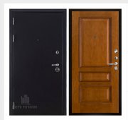 Дверь входная Колизей, цвет темное серебро антик, панель - вена цвет античный дуб