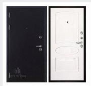 Дверь входная Колизей, цвет темное серебро антик, панель -  оливия цвет ясень жемчуг