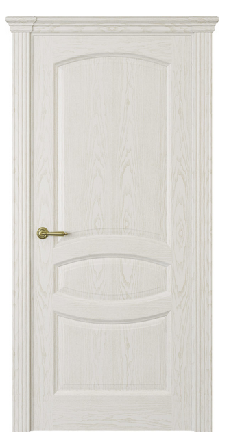 Межкомнатная дверь Корсика (глухая)  Белый жемчуг