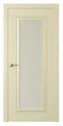 Межкомнатная дверь Mадрид 1 (ст.белое матовое)  Эмаль шампань