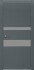 Дверь Шпон дуба 703 ДО 21- 9, стекло Серое (Эмаль серая по шпону)