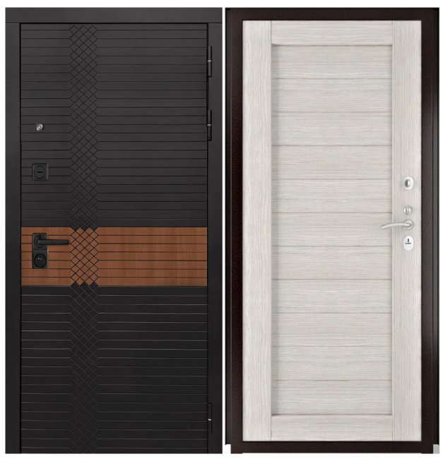 Дверь Luxor-49 - Экошпон СБ-3 (16мм, капучино)