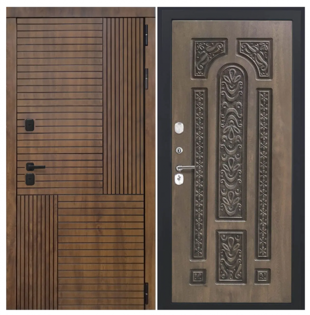 Дверь Авеста - Д-19 (16мм, Грецкий орех + черная патина винорит) Дверь Авеста - Д-19 (16мм, Грецкий орех + черная патина винорит)